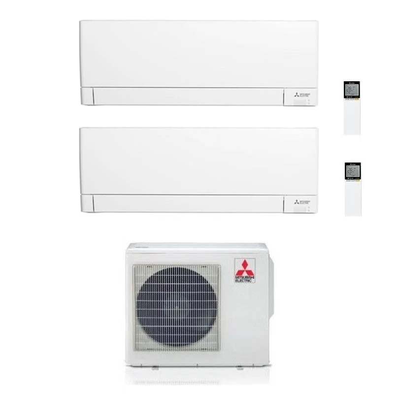 Mitsubishi MSZ-AY - Dual Split-Klimaanlage 12000 + 12000 BTU, MXZ-2F53VF5, A+++/A++, Wifi