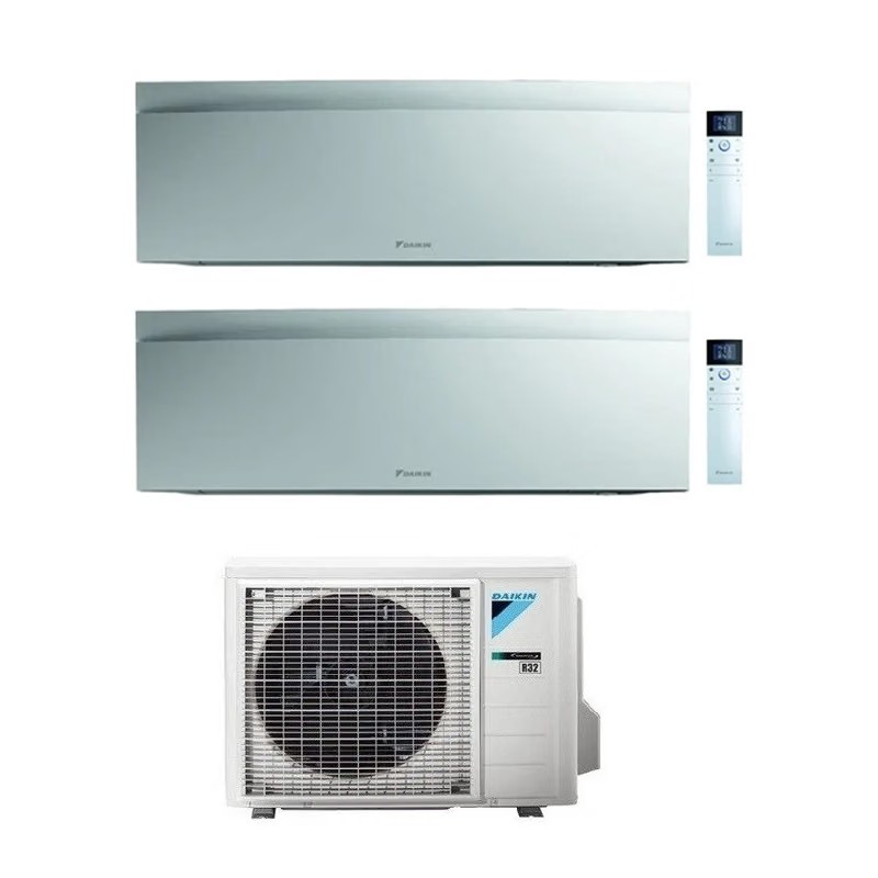 Daikin Emura 3 - Dual Split-Klimaanlage 7000 + 12000 BTU, 2MXM50A, 5,0kW, A+++/A++