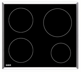 Sibir GK 4210 - BlackDesign Glaskeramik-Kochfeld