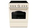 Gorenje GECS6B70CLI Champagne Creme - Classico Collection Standherd Glaskeramic mit AirFry Funktion,